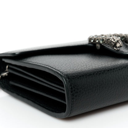 Gucci Calfskin Mini Dionysus Chain Wallet Black 9 of 10