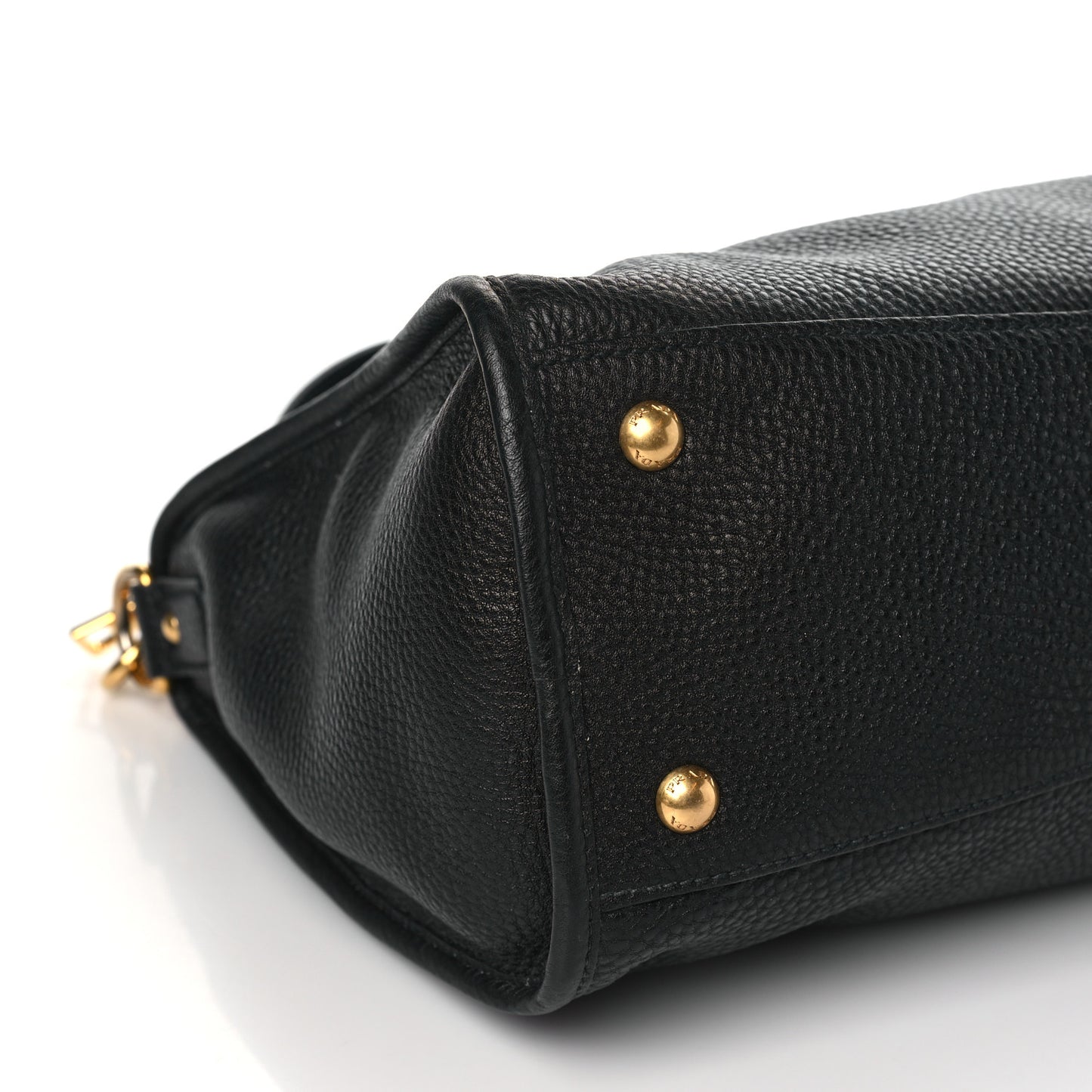 Vitello Daino Shopping Satchel Black