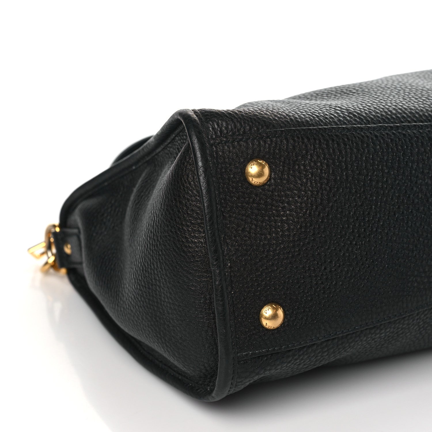 Prada Vitello Daino Shopping Satchel Black 7 of 8
