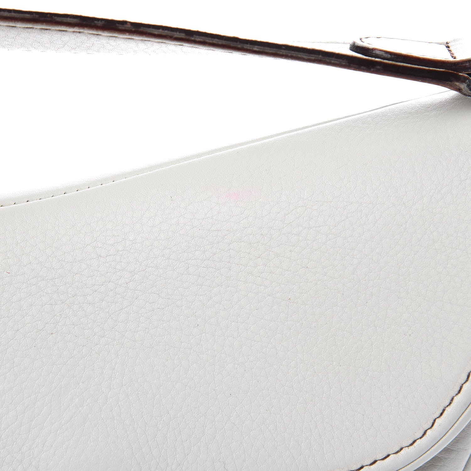 Christian Dior Calfskin Saddle Bag White 11 of 16