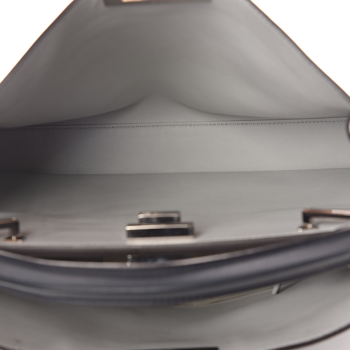 Vitello Tahiti Burro Large Peekaboo Iconic Essentially Satchel Blue Notte Grigio Perla