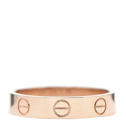 Cartier 18K Pink Gold 3.5mm LOVE Wedding Band Ring 50 5.25 1 of 5