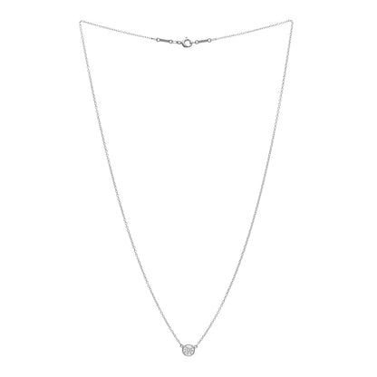 Tiffany Platinum Diamond .40ct Elsa Peretti Diamonds by the Yard Pendant Necklace 3 of 5