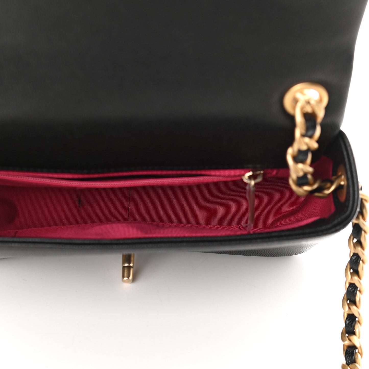 Caviar Quilted Small Fashion Therapy Flap Bag Black