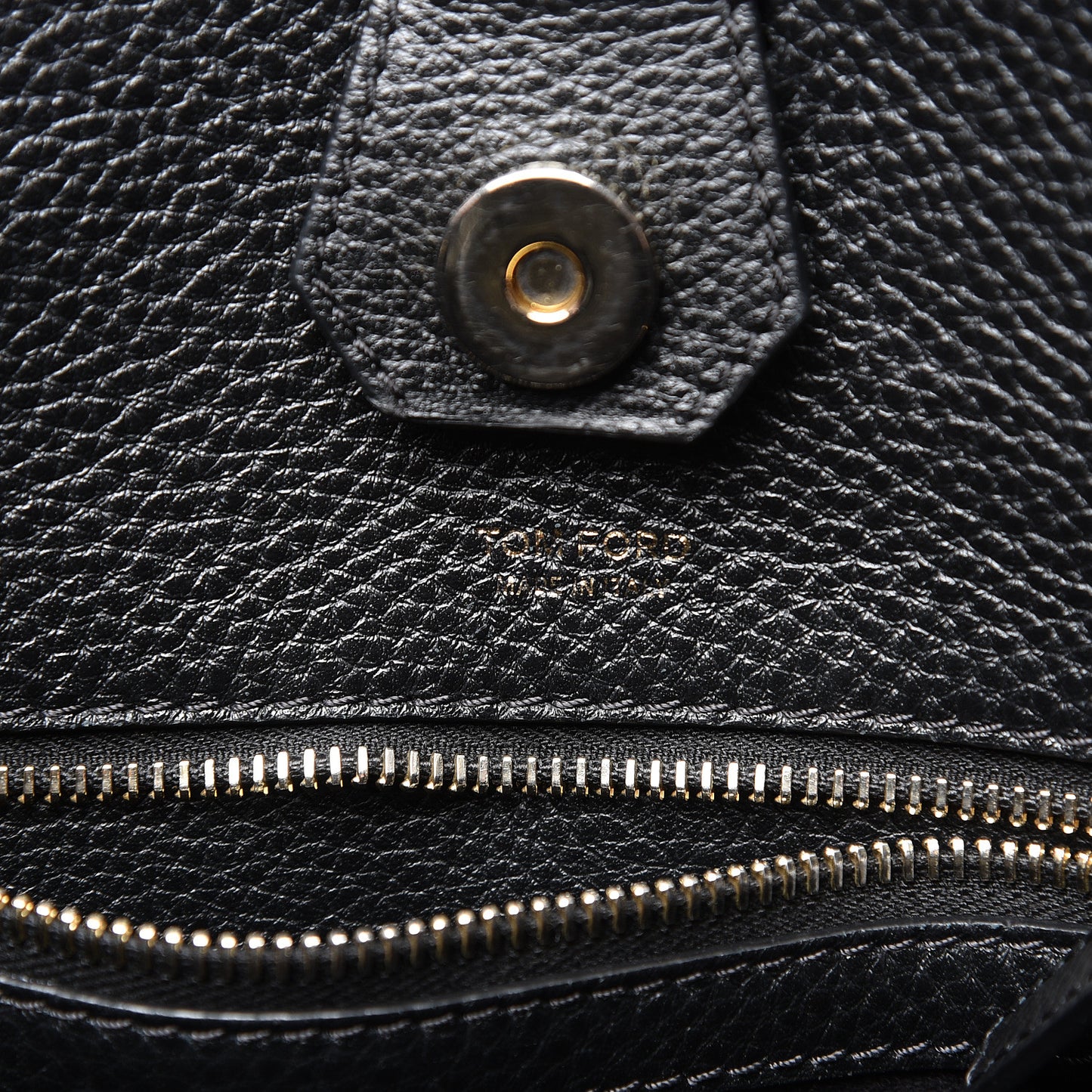 Grained Calfskin Sedgwick Medium Zipper Tote Black