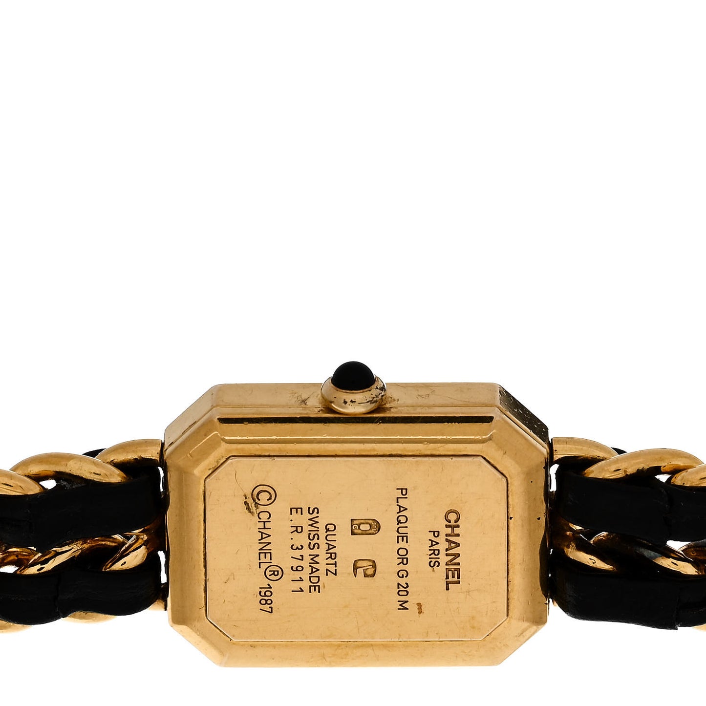 Stainless Steel Lambskin 20mm Chain Premiere Quartz Watch Gold S