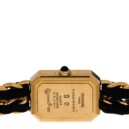 Chanel Stainless Steel Lambskin 20mm Chain Premiere Quartz Watch Gold S 4 of 4