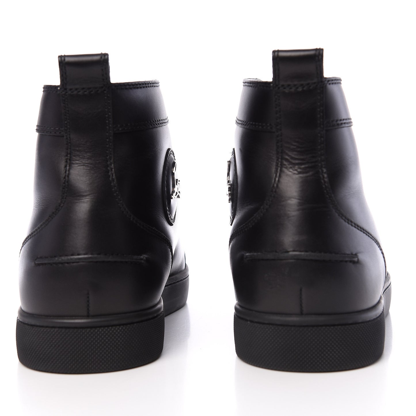 Calfskin Mens Louis Flat Sneakers 41.5 Black