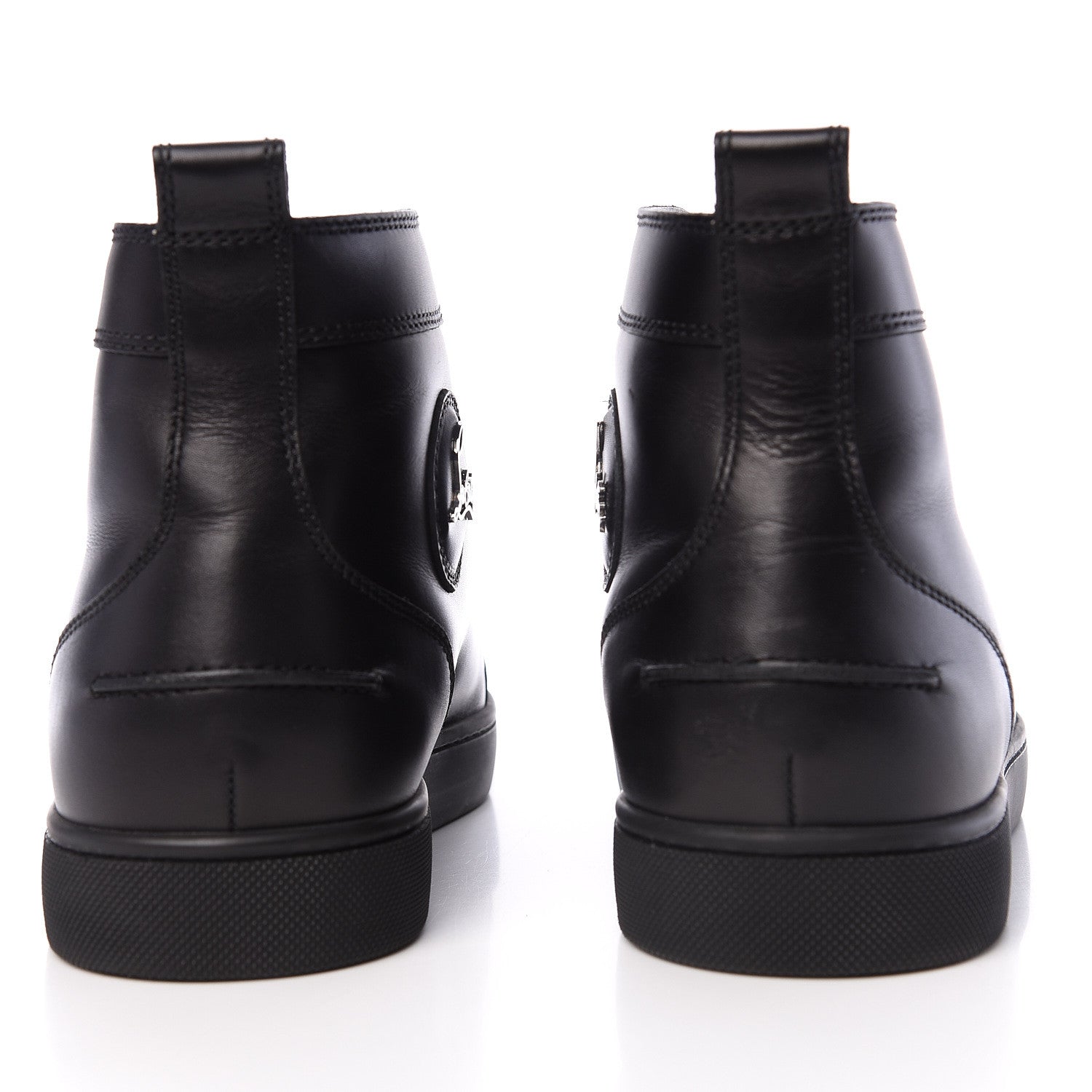 Christian Louboutin Calfskin Mens Louis Flat Sneakers 41.5 Black 7 of 9