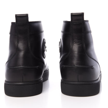 Christian Louboutin Calfskin Mens Louis Flat Sneakers 41.5 Black 7 of 9
