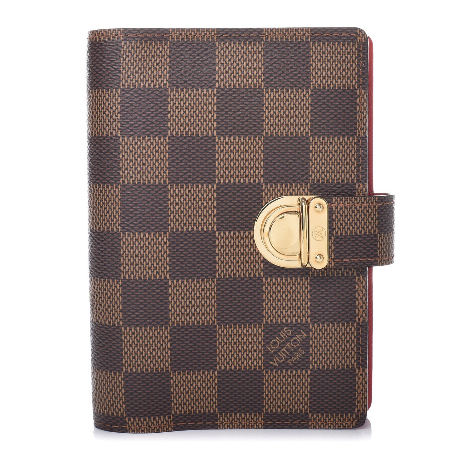 Damier Ebene Koala Small Ring Agenda Cover Red