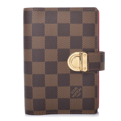 Louis Vuitton Damier Ebene Koala Small Ring Agenda Cover Red 1 of 6