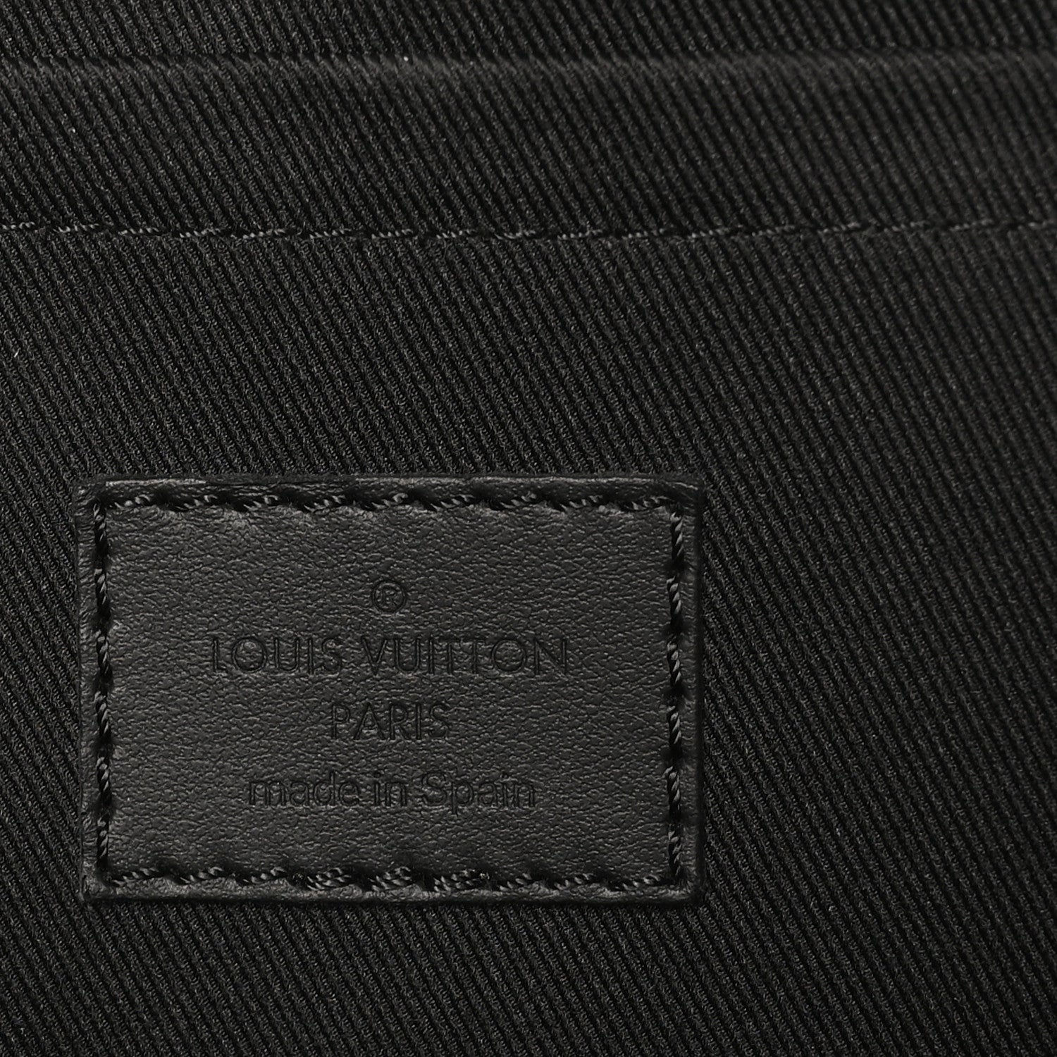 Louis Vuitton Grained Cowhide Aerogram Pilot Slingbag Black 5 of 8