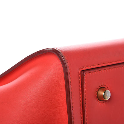 Celine Smooth Calfskin Small Tie Knot Tote Red 25 of 25