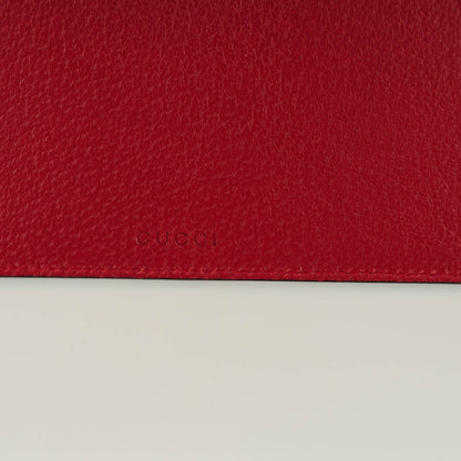 Gucci GG Supreme Monogram Tian Large Zip Pouch Beige Multicolor Red 5 of 8