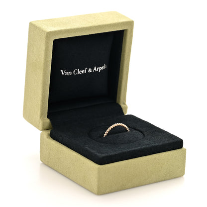 Van Cleef & Arpels 18K Rose Gold Small Perlee Ring 56 7.5 5 of 5