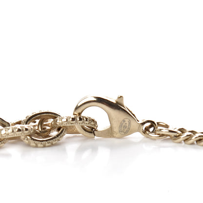 Chanel Pearl Beaded Star CC Long Necklace Gold 5 of 5