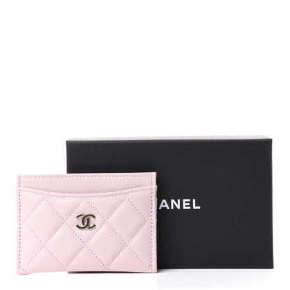 Chanel Caviar Quilted Card Holder Pink 8 of 8