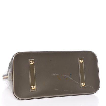 Louis Vuitton Vernis Alma GM Gris Art Deco 4 of 12