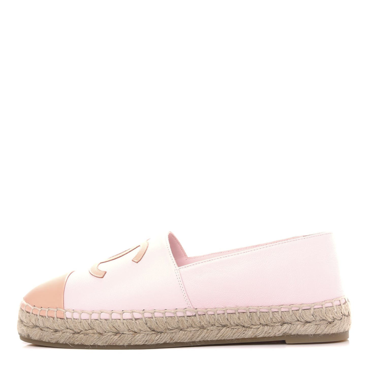 Lambskin CC Espadrilles 39 Light Pink