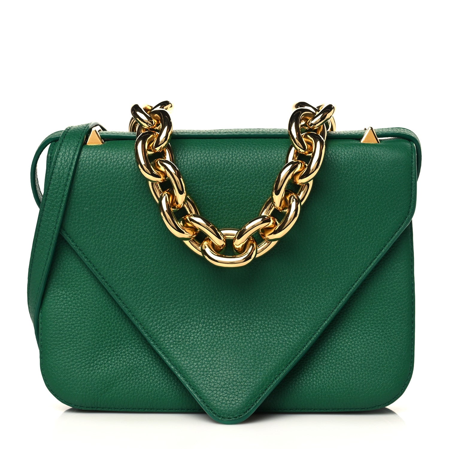 Bottega Veneta Calfskin Mount Envelope Bag Jungle 1 of 6