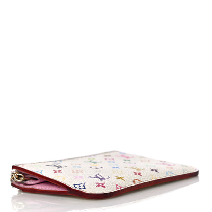 Louis Vuitton Monogram Multicolor Key Pouch White Litchi 4 of 14