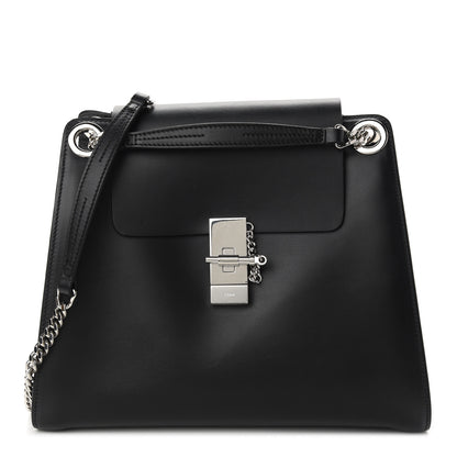 Chloe Shiny Calfskin Medium Annie Shoulder Bag Black 1 of 11