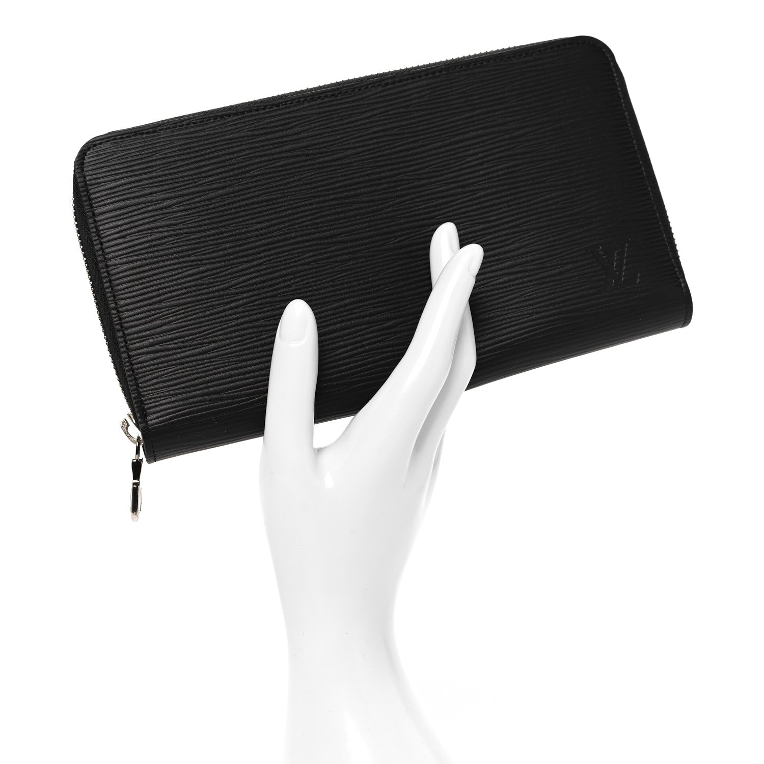 Louis Vuitton Epi Zippy Organizer Wallet Black 2 of 6