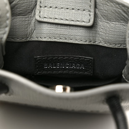 Balenciaga Squared Calfskin Logo Shopping Phone Holder Bag Balenciaga Grey 6 of 11