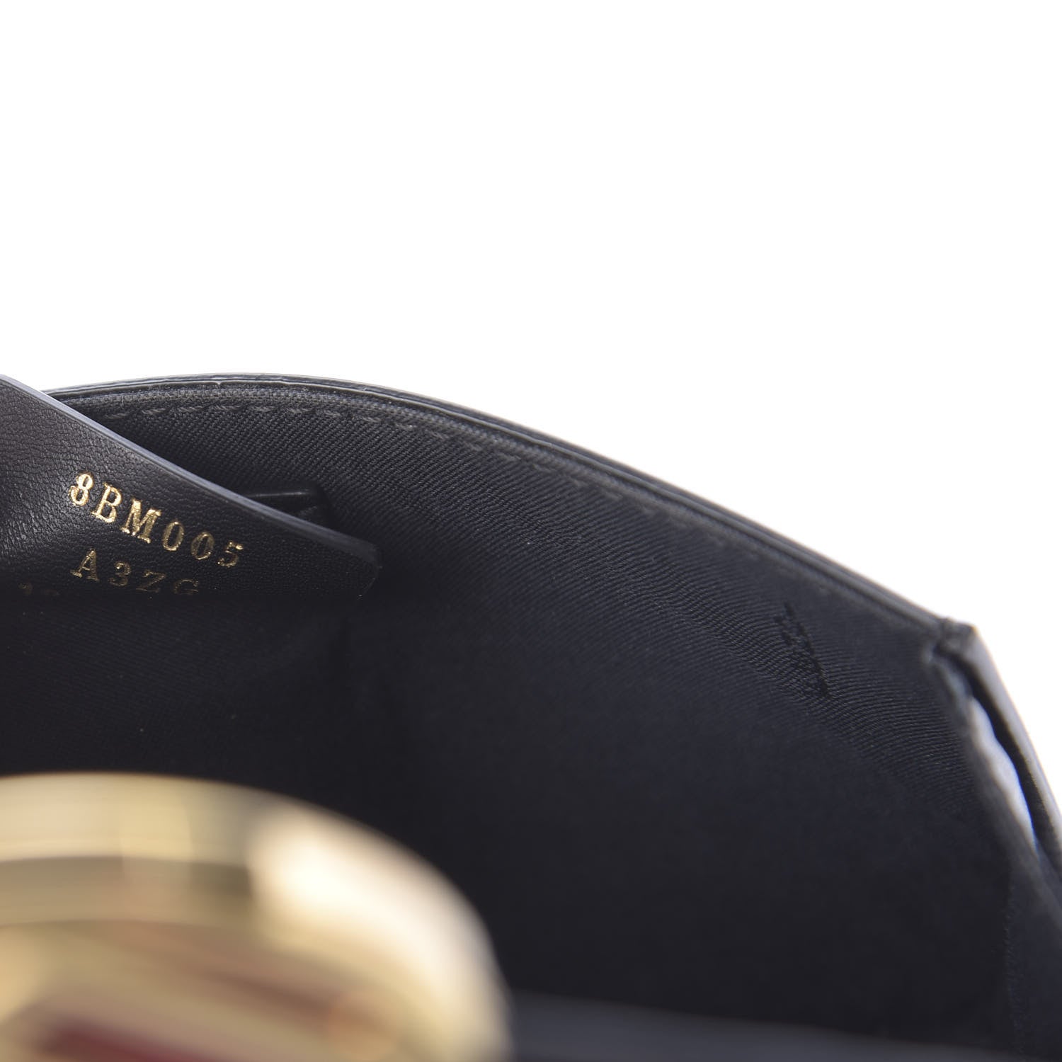 Fendi Vitello Liberty F is Fendi Bi-Color FF 1974 Embossed Envelope Belt Bag Maya Black 9 of 11