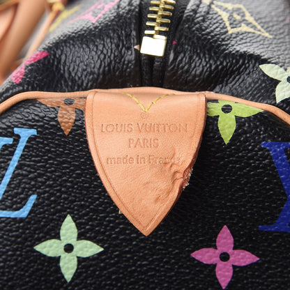 Louis Vuitton Monogram Multicolor Speedy 30 Black 6 of 9