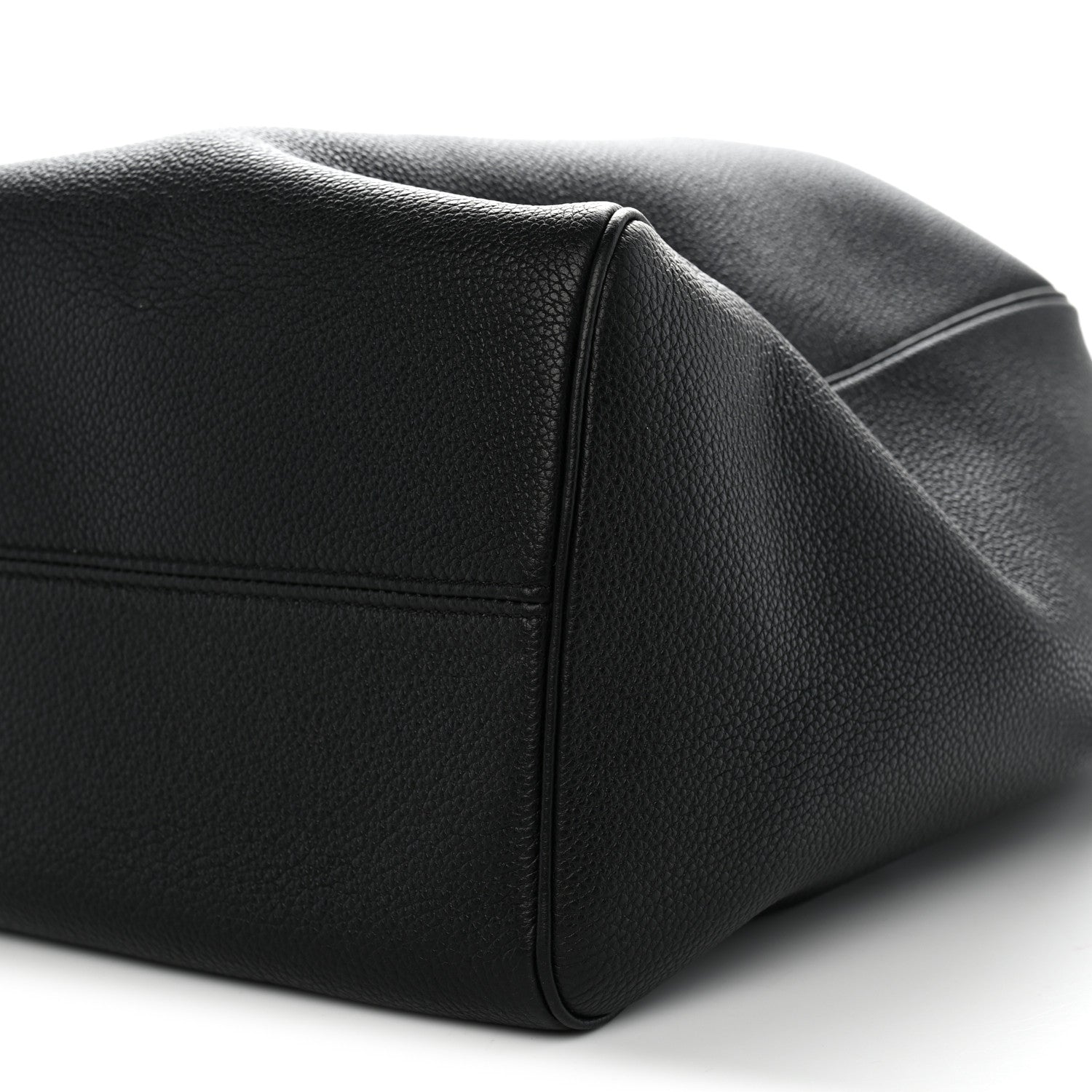 Celine Calfskin Cuir Triomphe Cabas Drawstring Black 10 of 10