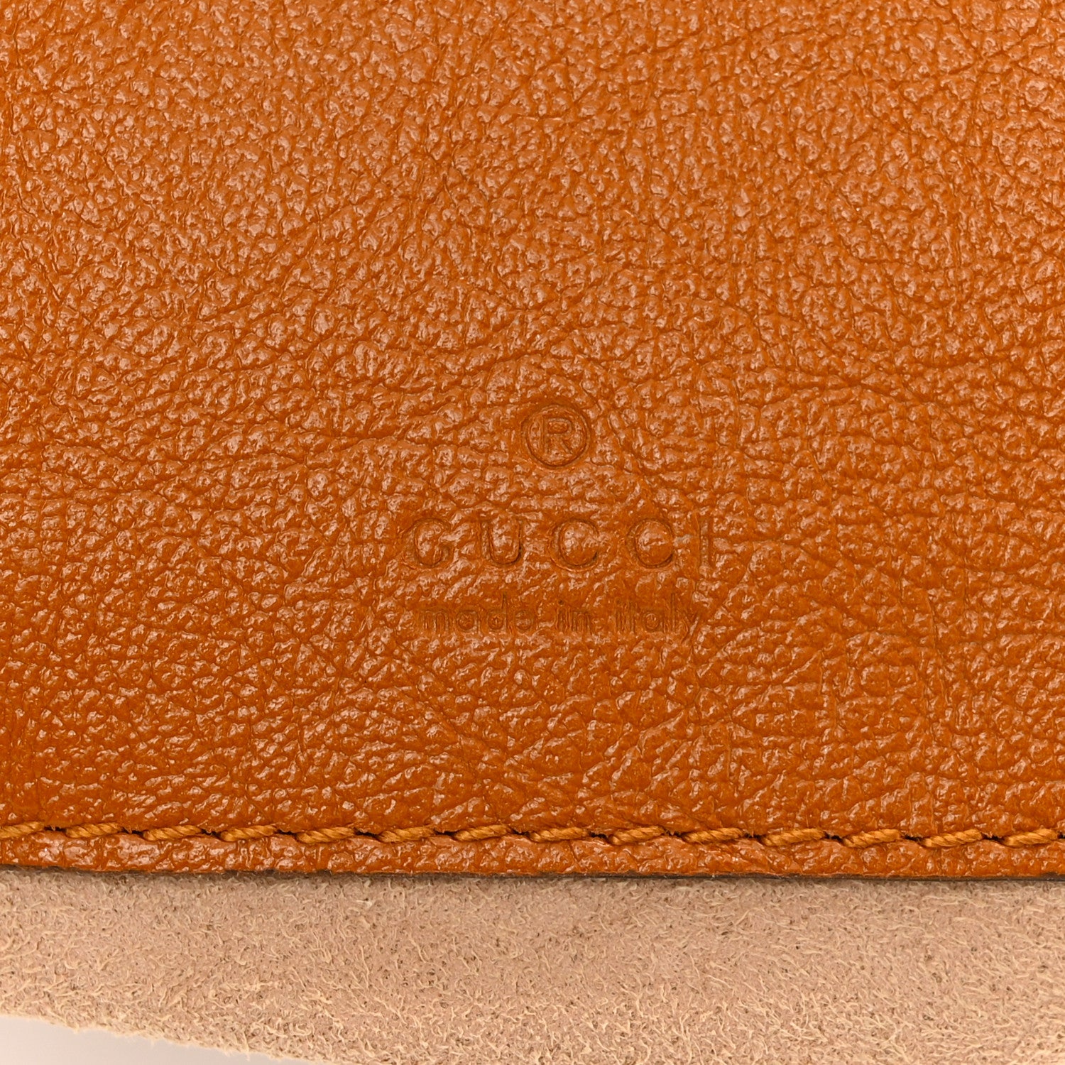 Gucci Vintage Effect Calfskin Matelasse Diagonal Mini Torchon GG Marmont 2.0 Bucket Bag Cognac 6 of 11