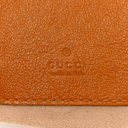 Gucci Vintage Effect Calfskin Matelasse Diagonal Mini Torchon GG Marmont 2.0 Bucket Bag Cognac 6 of 11