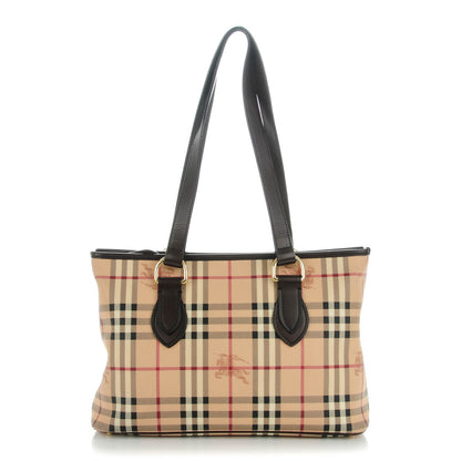 Burberry Haymarket Check Medium Regent Tote Chocolate 1 of 8
