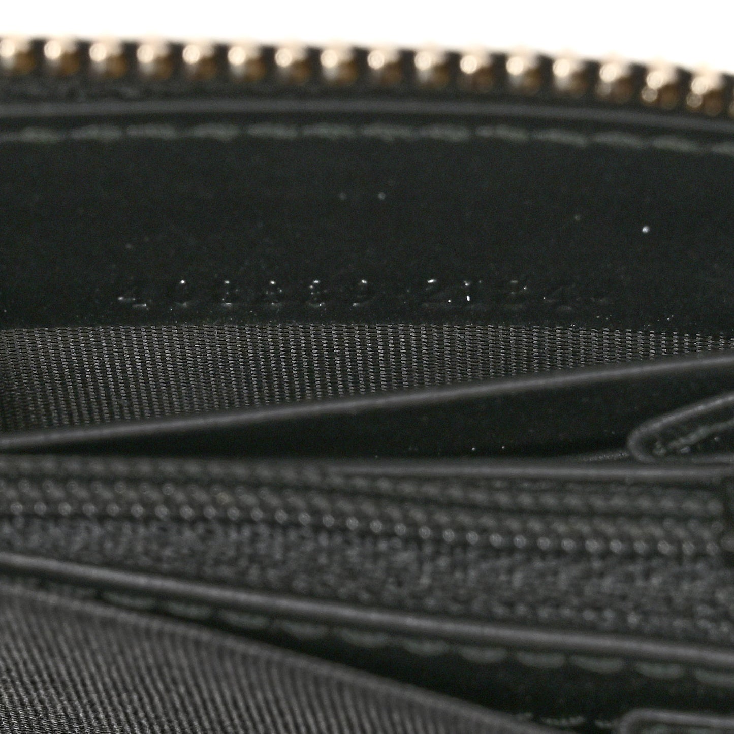 Guccissima Zip Around Long Wallet Black