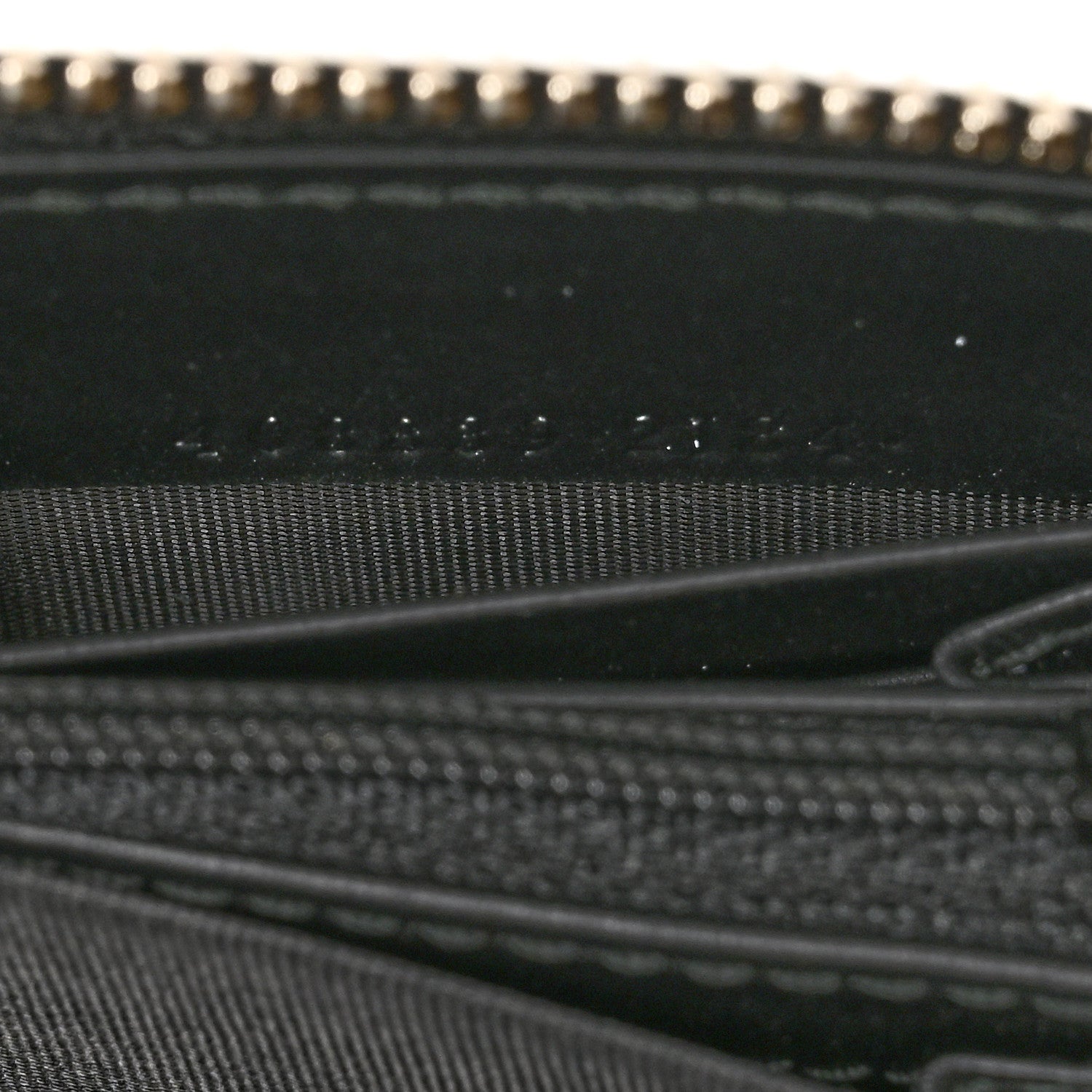 Gucci Guccissima Zip Around Long Wallet Black 7 of 8
