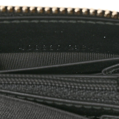 Gucci Guccissima Zip Around Long Wallet Black 7 of 8