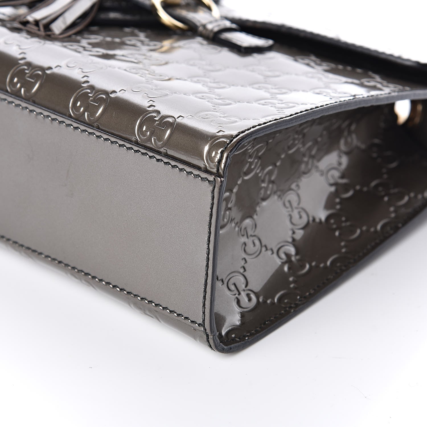 Gucci Shine Guccissima Medium Emily Chain Shoulder Bag Sasso 9 of 10
