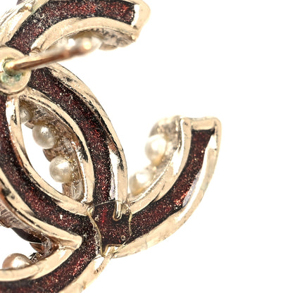 Chanel Metal Bead CC Earrings Gold 5 of 5