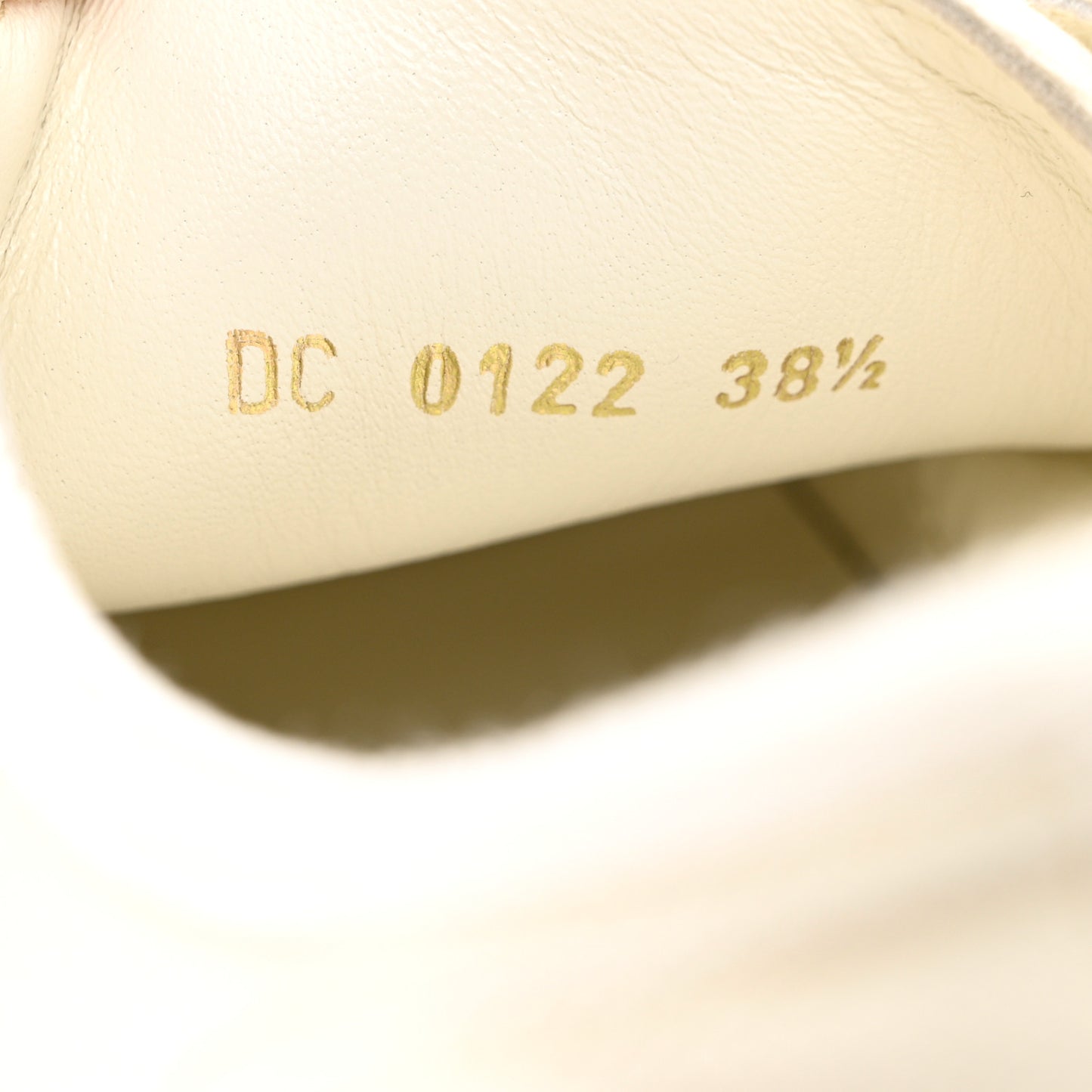 Canvas Dot Walk'N'Dior Low Top Sneakers 38.5 Milk