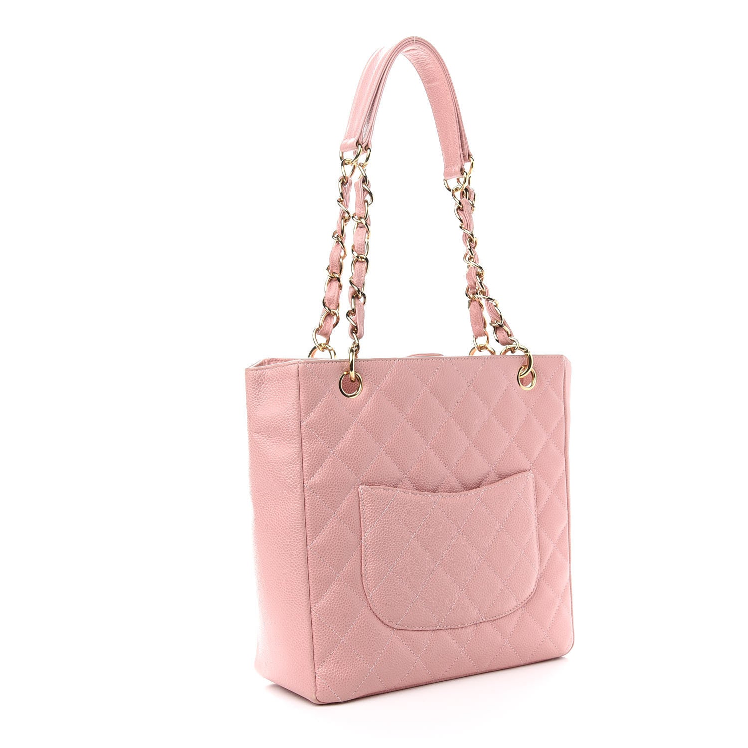 Chanel Caviar Quilted Petit Shopping Tote PST Pink 2 of 10