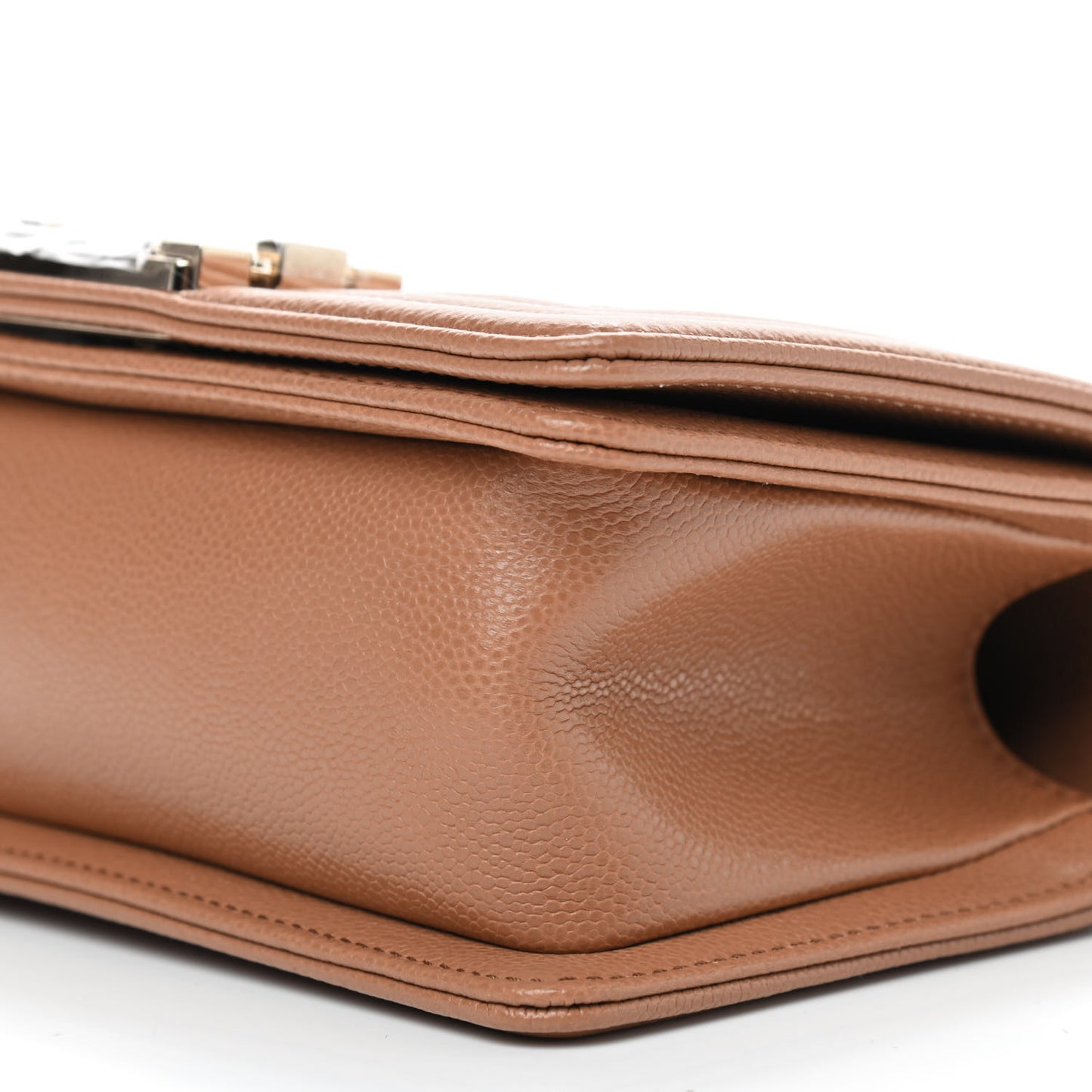 Caviar Quilted Small Boy Flap Brown