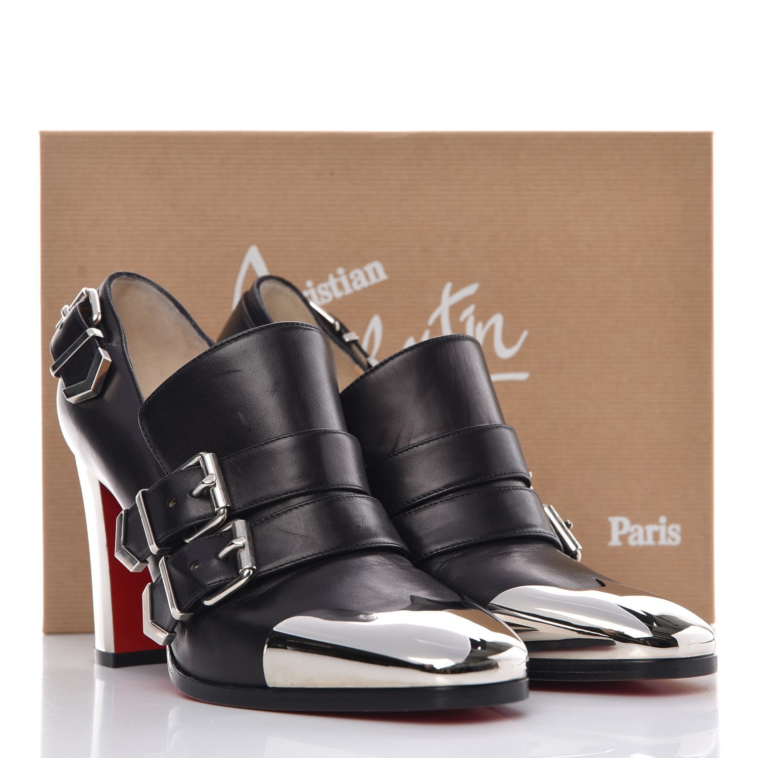 Christian Louboutin Calfskin Anita Pumps 38 Black 10 of 10