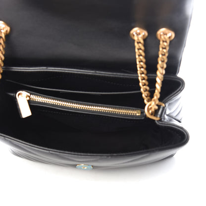 Saint Laurent Calfskin Y Quilted Monogram Small Loulou Chain Satchel Black 5 of 9