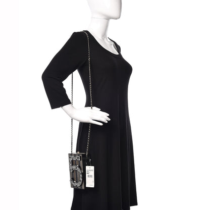 Chanel Plexiglass Strass N°5 Minaudiere Black Gold 2 of 11