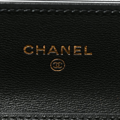 Chanel Lambskin Quilted Timeless CC Wallet On Chain WOC Black 7 of 10