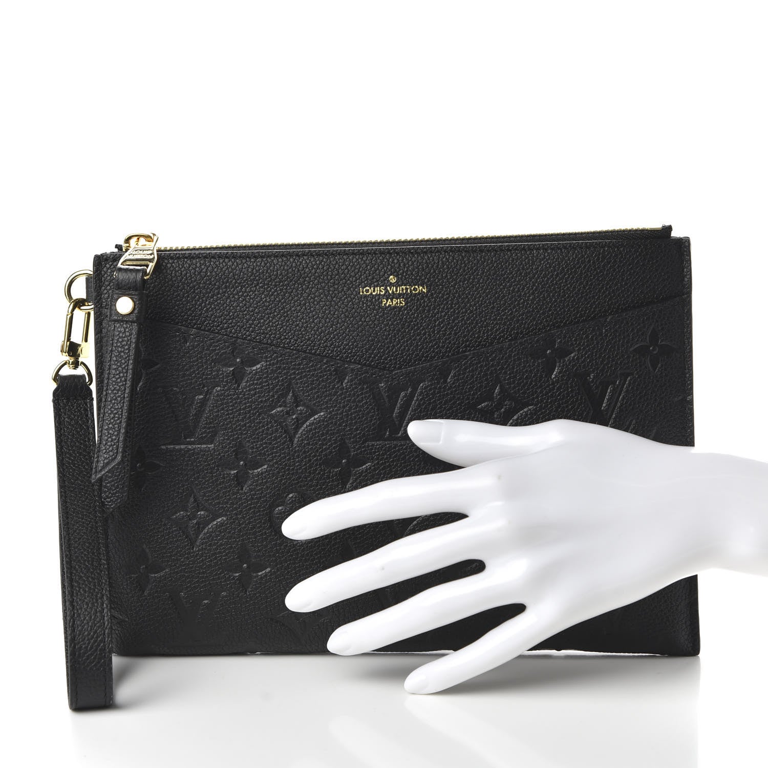 Louis Vuitton Empreinte Pochette Melanie MM Black 2 of 9