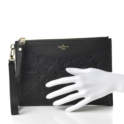 Louis Vuitton Empreinte Pochette Melanie MM Black 2 of 9