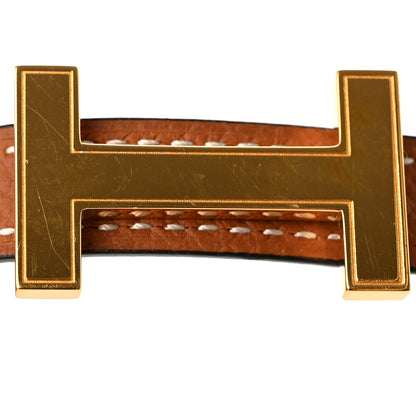 Hermes Swift Epsom 13mm Focus Belt 70 Black Gold 7 of 8